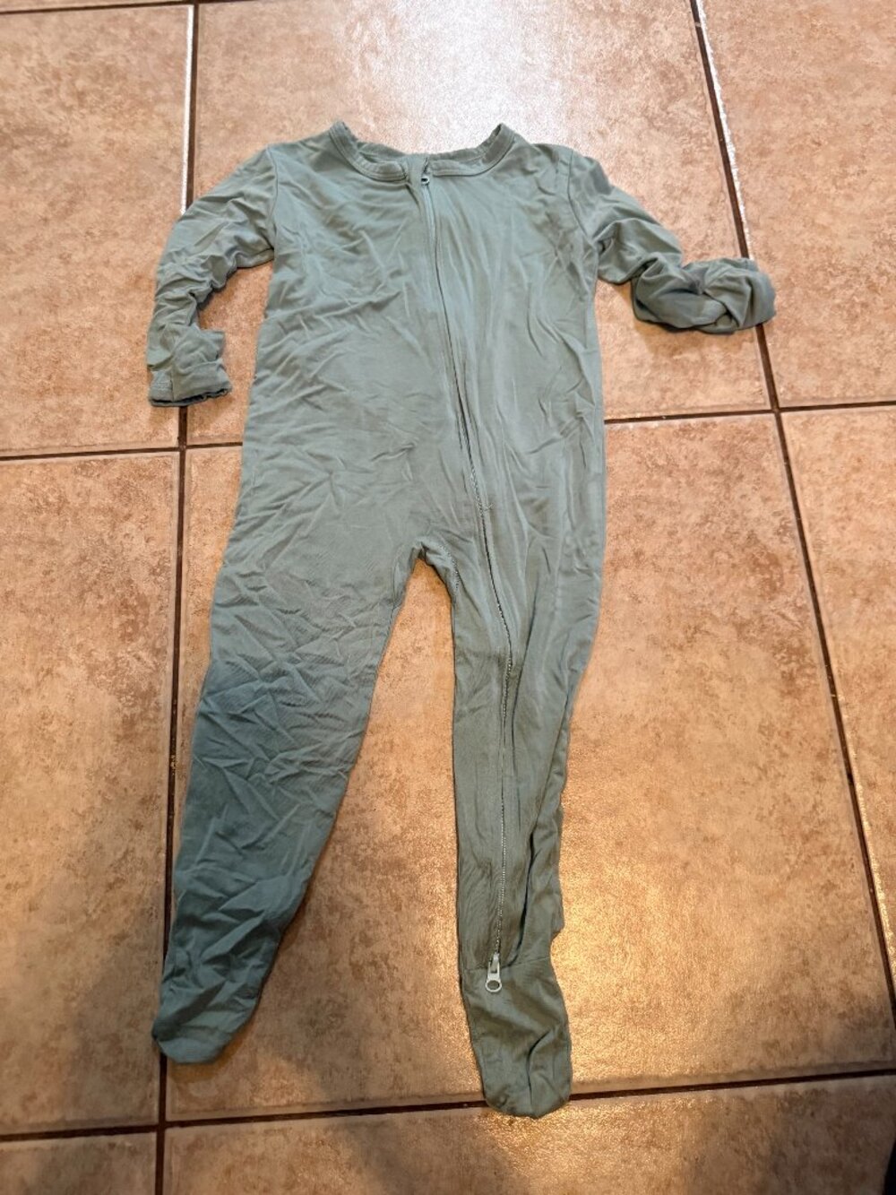 Gaibbt Bamboo Baby Sleeper 6-12M Double Zip Pajamas